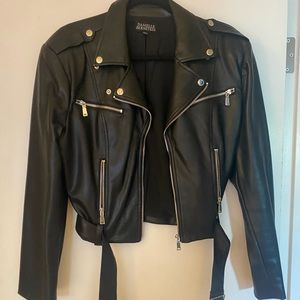 Danielle Bernstein WeWoreWhat Vegan Leather Jacket